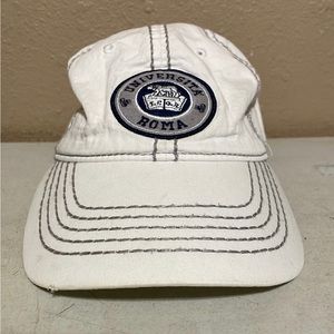 Universita Roma Italia Dads Baseball Hat Cap Strapback White Gray
